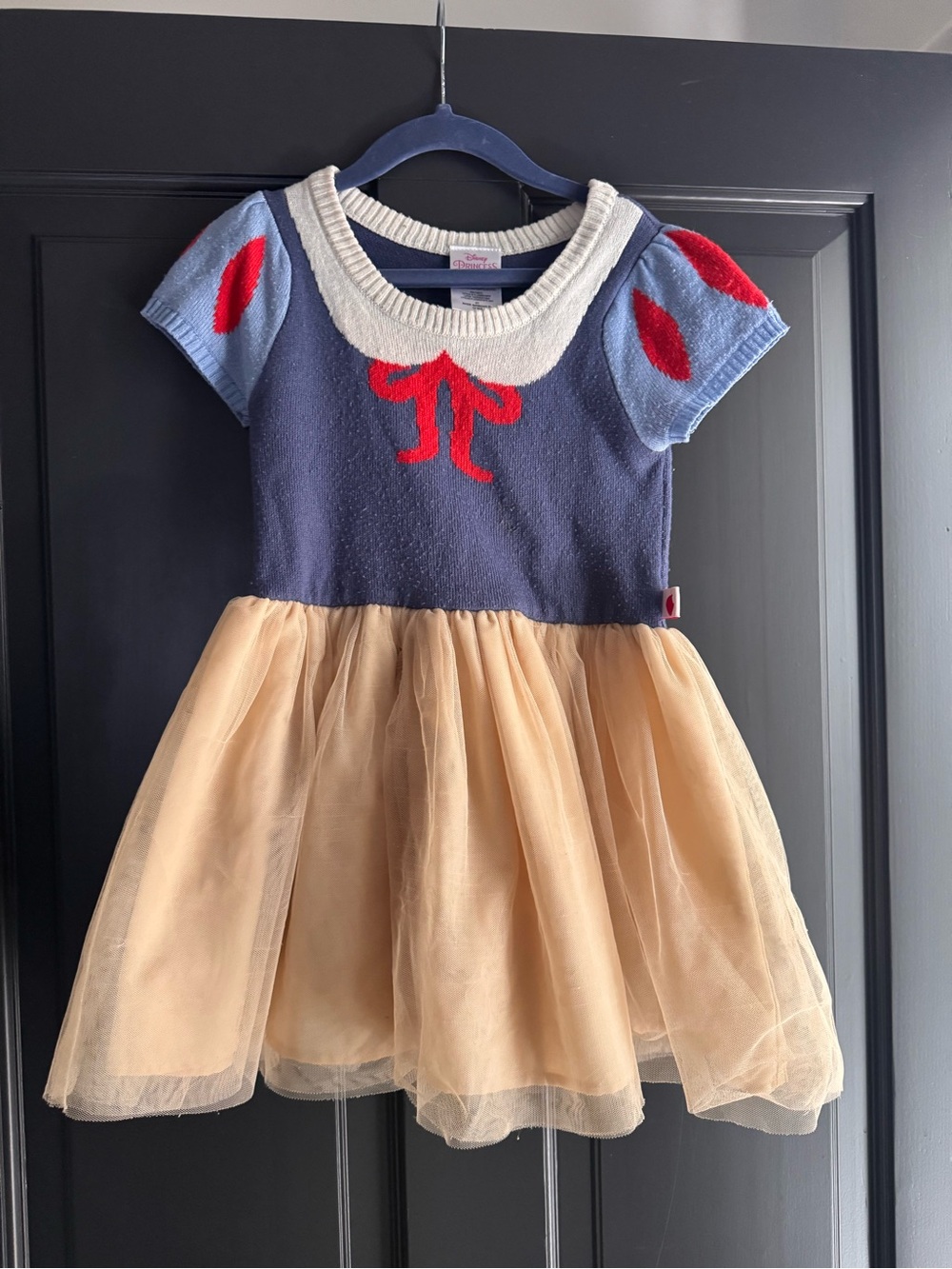 Disney Princess Snow White Short Sleeve Sweater Dress Tulle Skirt 4T